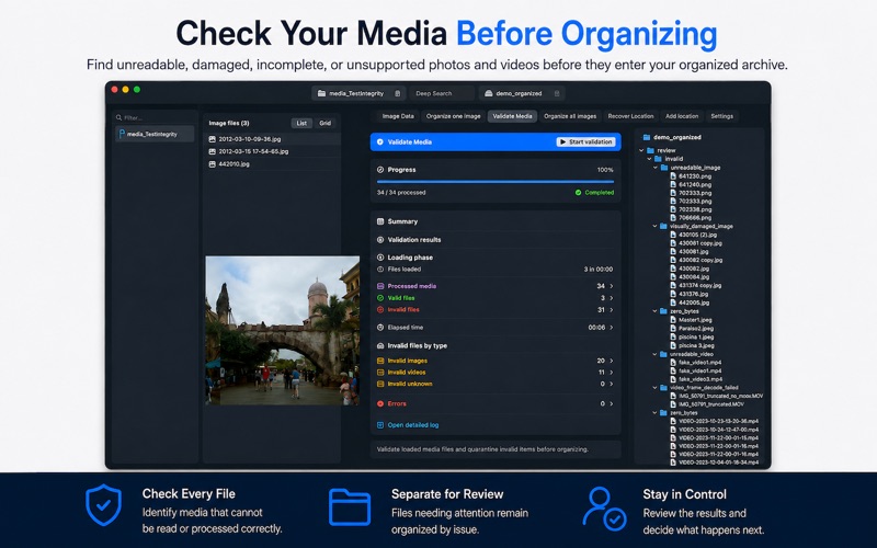MediaOrganizer Studio screenshot
