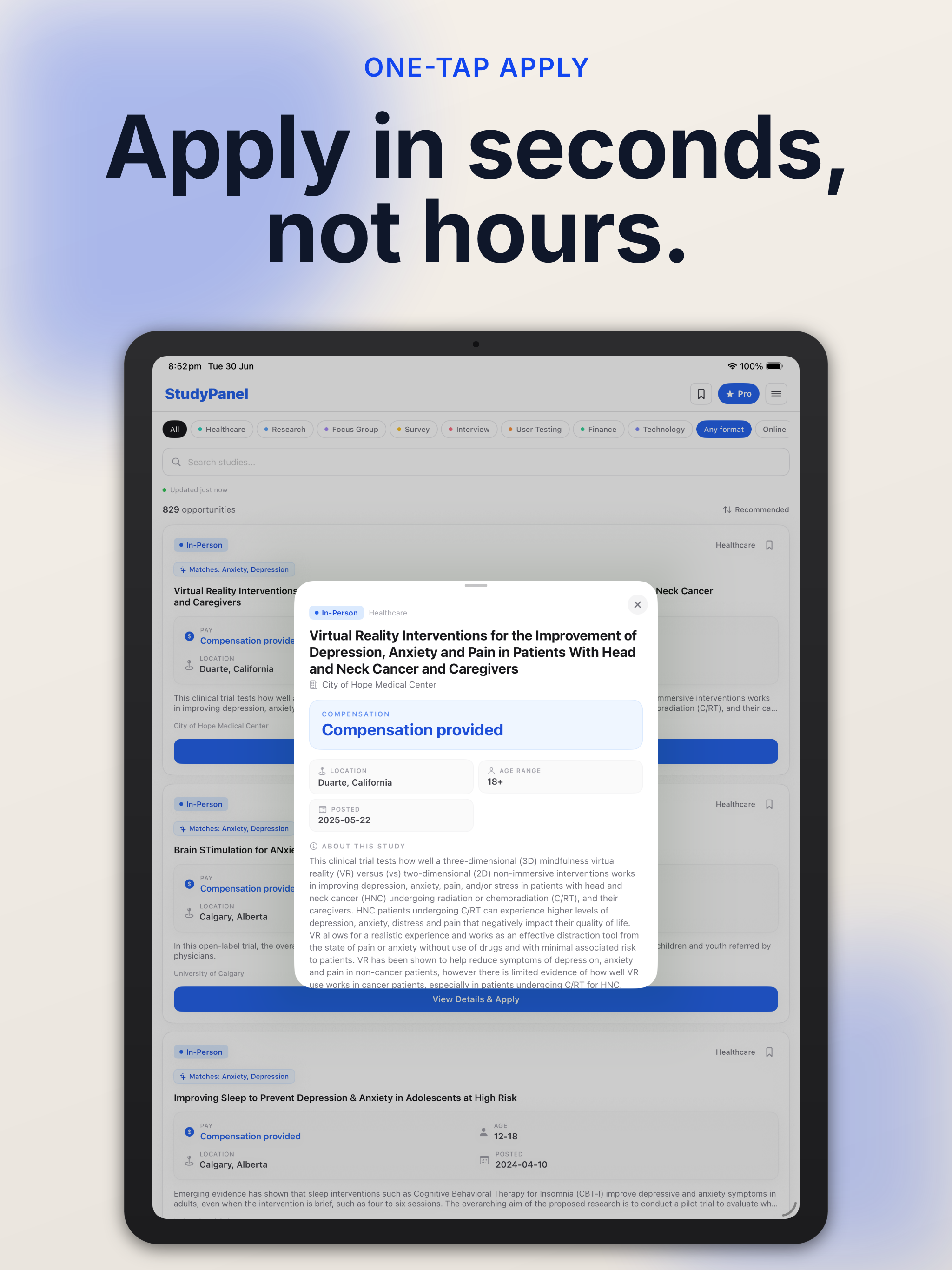 StudyPanel: Get Paid Studies screenshot 6