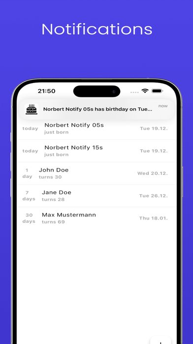 Birthday reminder  BirthdayPal Screenshot