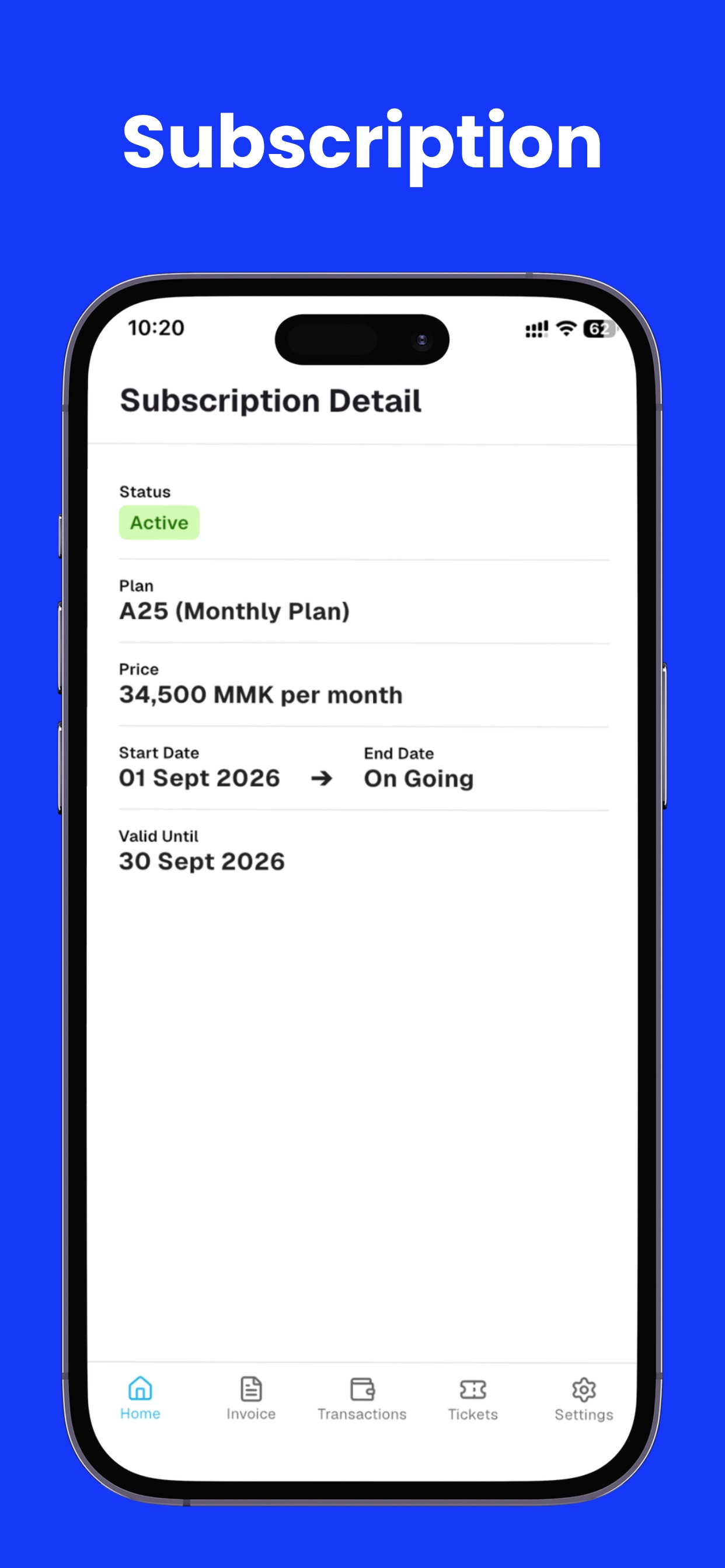 Screenshot 3 of Radiuz Customer Portal