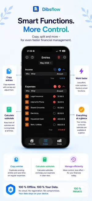 Dibsflow - Budget Tracker screenshot 2