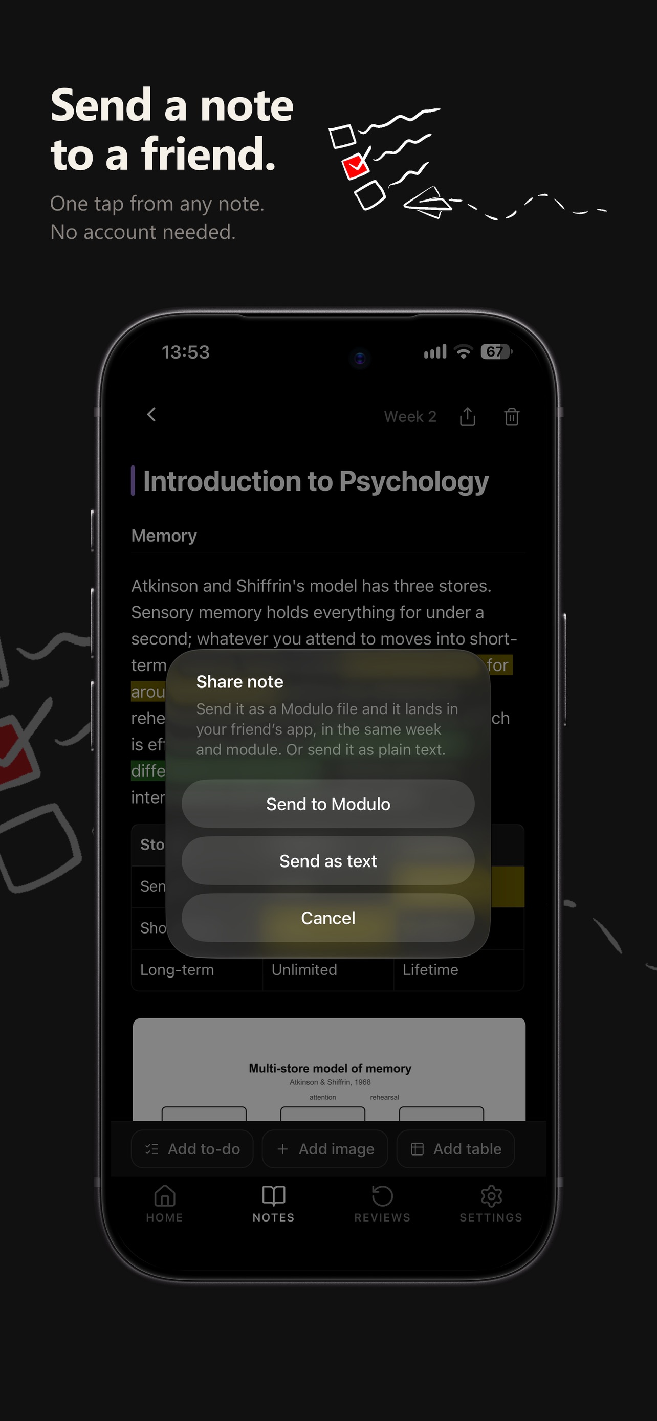 Screenshot 1 of Modulo: Notes by Week