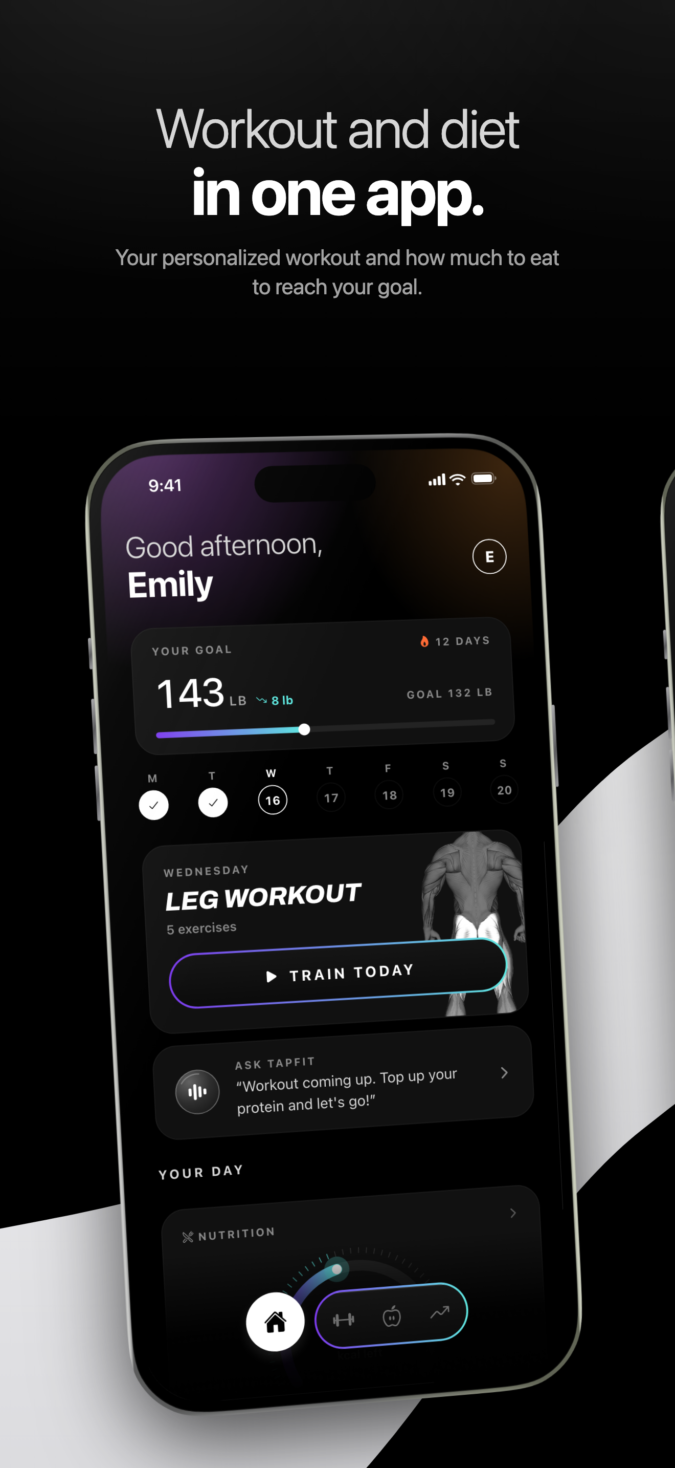 TapFit: Workout & Diet Plan
