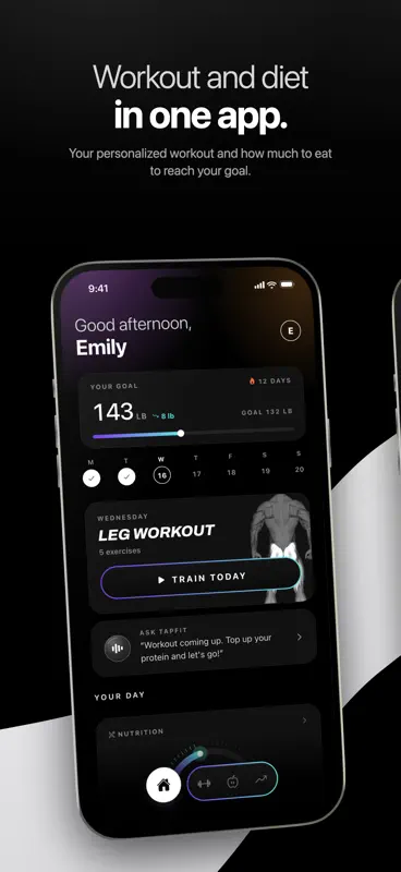 TapFit: Workout & Diet Plan screenshot 1 of 6
