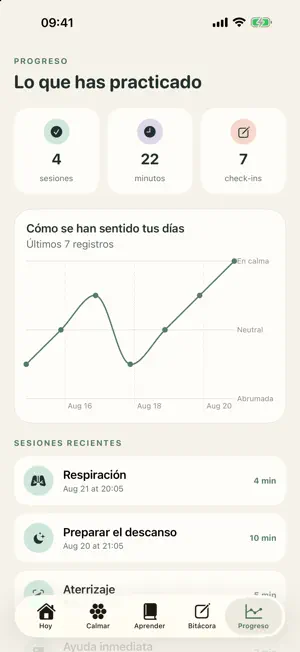 Vuelve: calma y ansiedad screenshot 1