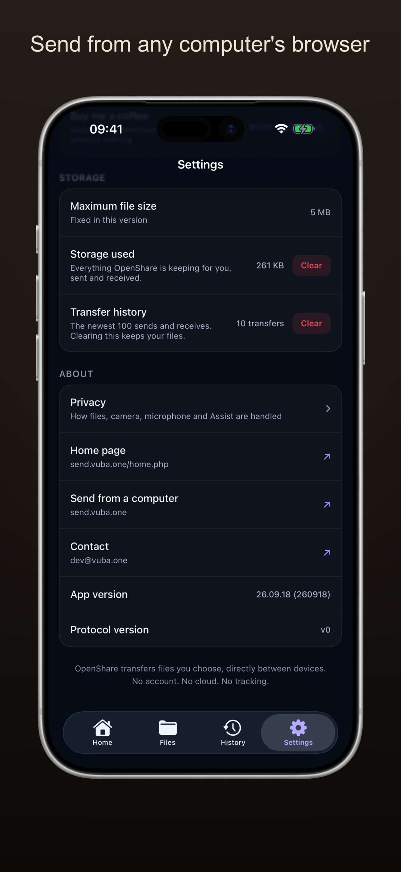 Screenshot 5 of OpenShare: QR File Transfer