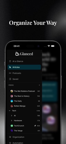 Glanced - News & RSS Reader Screenshot 7 of 8