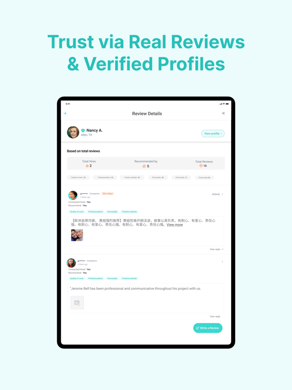 AyiConnect: Family-Like Care iPad screenshot 5 - Lifestyle app
