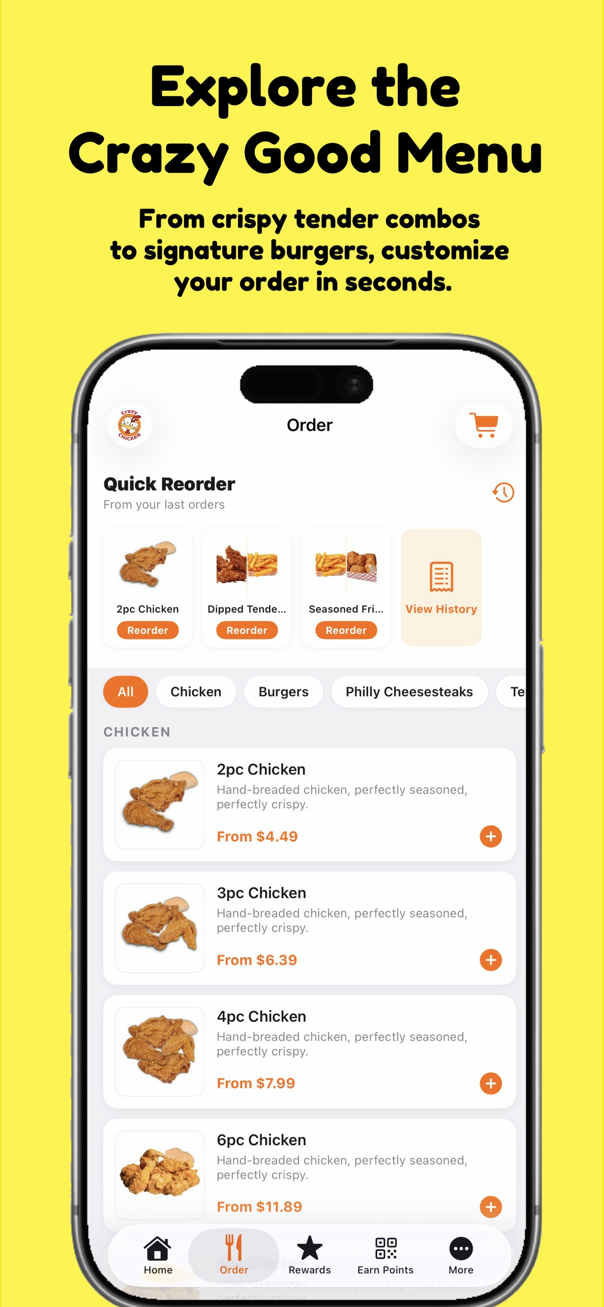 Crazy Chicken: Order screenshot 2