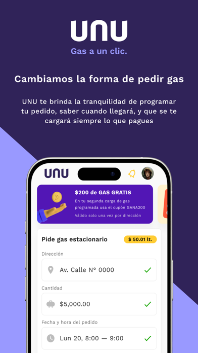 UNU Gas a un clic Screenshot
