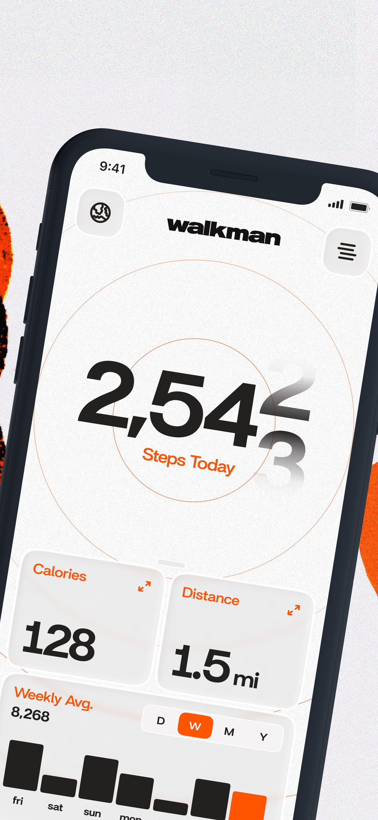 Screenshot 2 of Walkman Step Counter