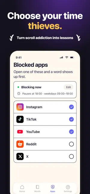 Flashcard Blocker: LearnScreen screenshot 2