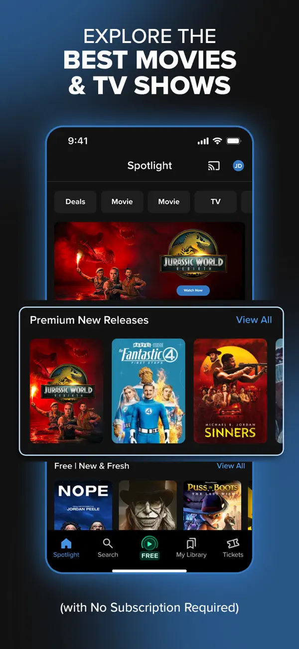 #1. Fandango at Home: Movies & TV (iOS) Por: VUDU, Inc.