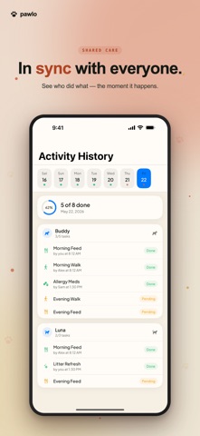 Pawlo: Shared Pet Care iPhone screenshot