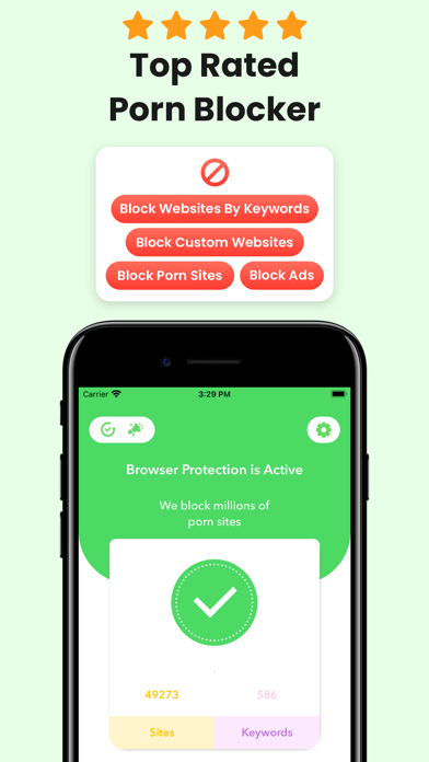 Porn, Website, Ads Blocker App Screenshot