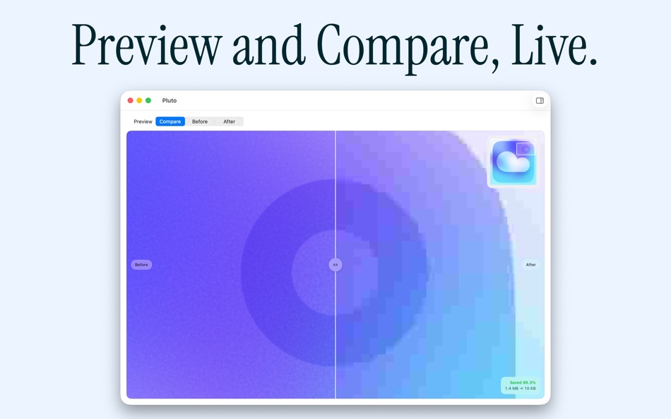 #4. Pluto: Image Compression (macOS) โดย: Triple Glazed Studios LLC