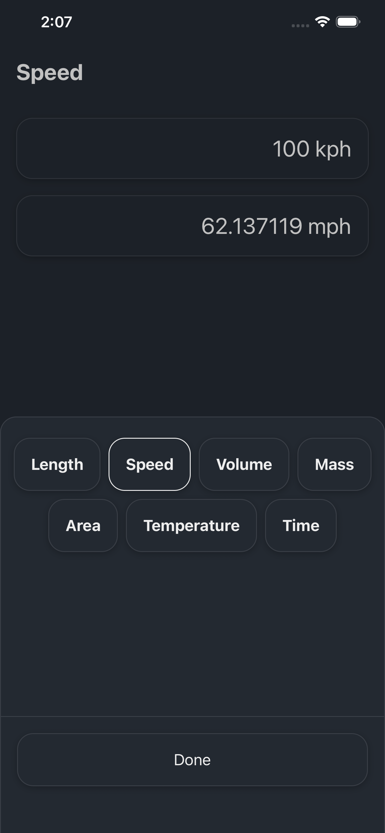 Conversions: Unit Converter screenshot 2