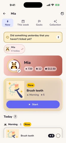 Chorios: Kids Chores & Rewards iPhone screenshot