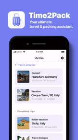 Time2Pack: Travel Packing List screenshot