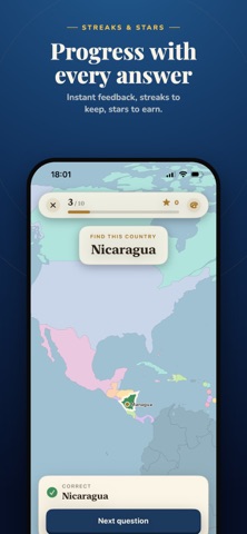Geodyssey: Geography Quiz iPhone screenshot