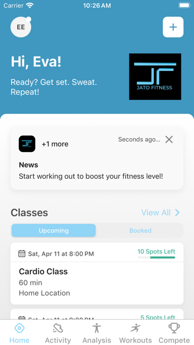 Jato Fitness Screenshot