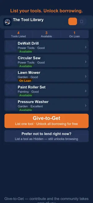 The Tool Library screenshot 2