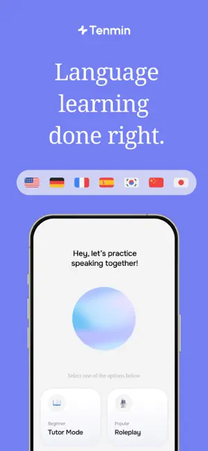 Tenmin - Language Learning screenshot 1