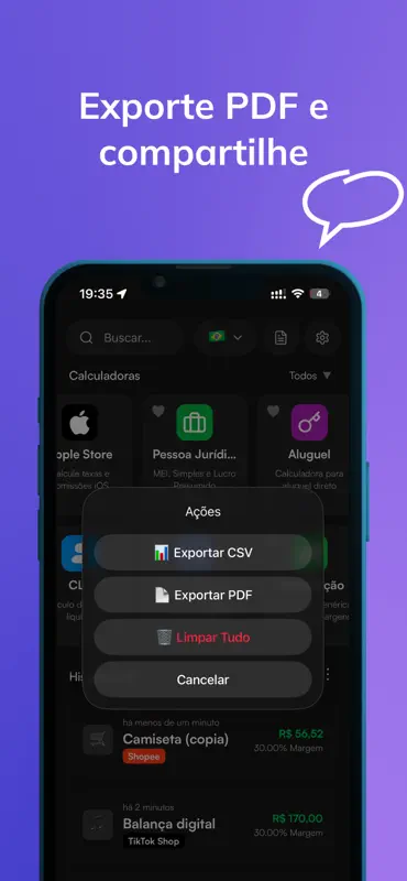 Calculaço: Taxas e Lucro screenshot 6 of 10