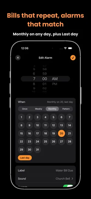 Date Alarm Clock screenshot 2