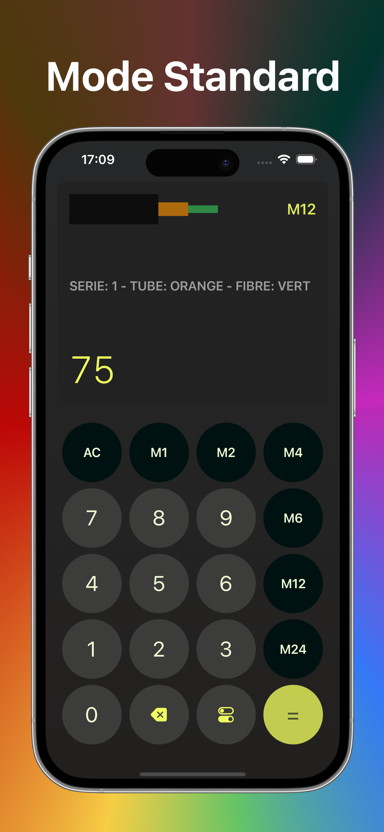 FiberHue: Calculette