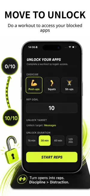 PushUp Lock: Block Apps screenshot 2