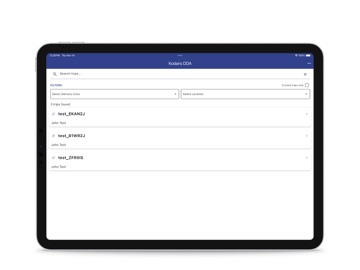 Kodaris DDA V3 iPad screenshot