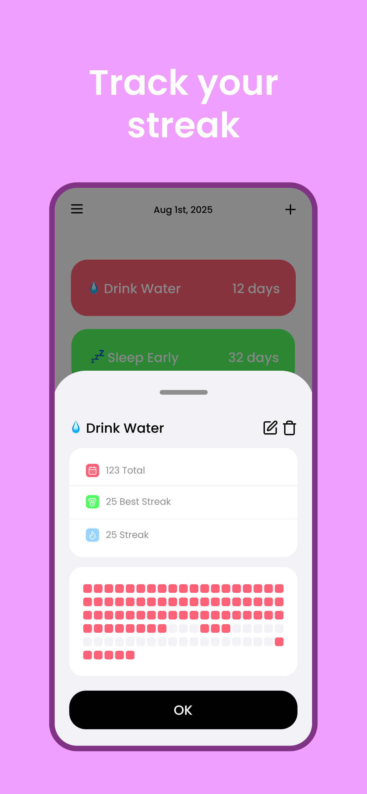 Streaky: Streak, Habit Tracker