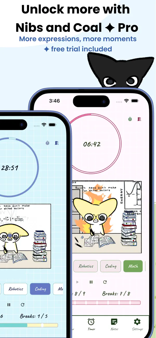 Screenshot #2 pour Nibs & Coal: Focus App