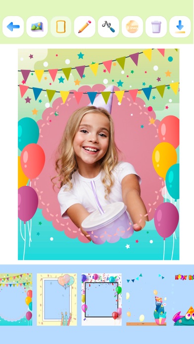 Birthday party invitation for Screenshot