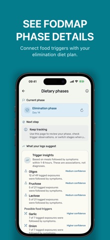 Low FODMAP Diet IBS Bloat Gone iPhone screenshot