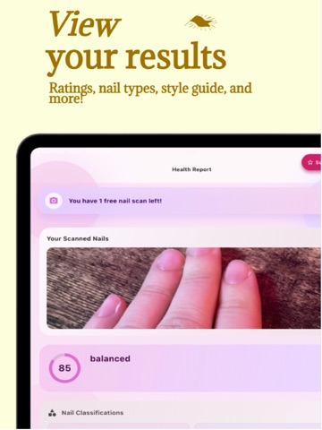 AI Nail Scanner iPad screenshot