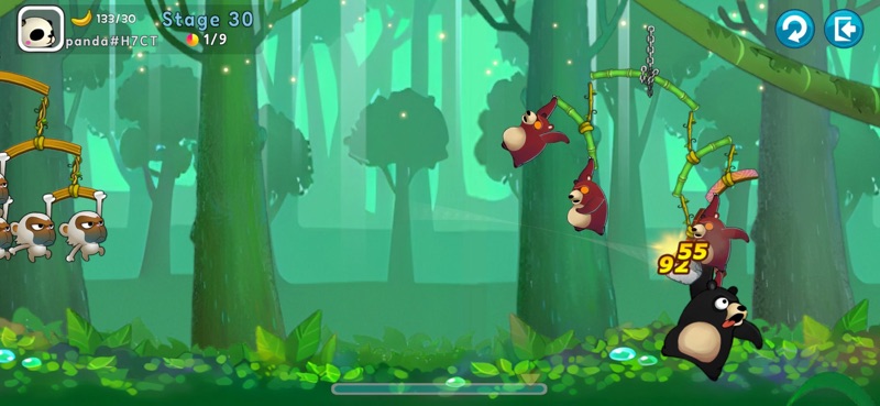 Monkey Battle: Swing Shot screenshot 2