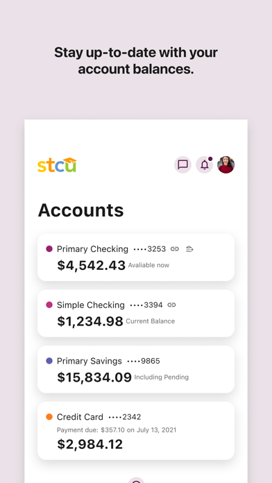 STCU Mobile Banking Screenshot