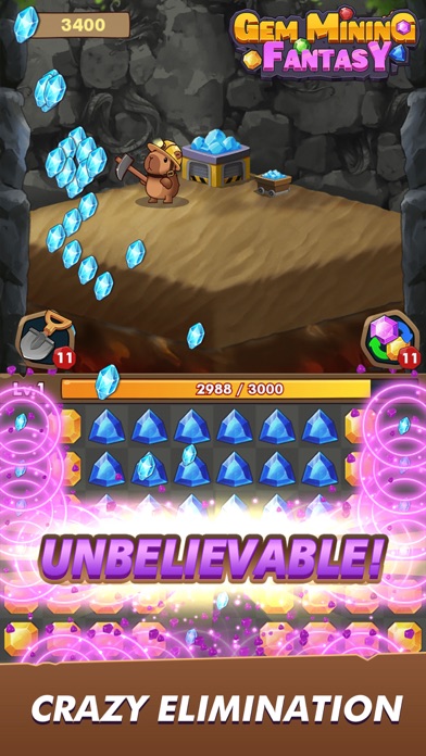 Gem Mining Fantasy Screenshot
