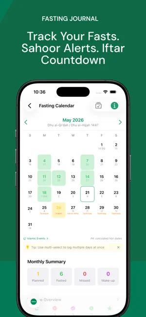 Iqama Nearby: Fasting Log screenshot 2