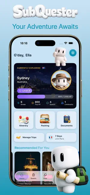 SubQuester - Travel Quests screenshot 1