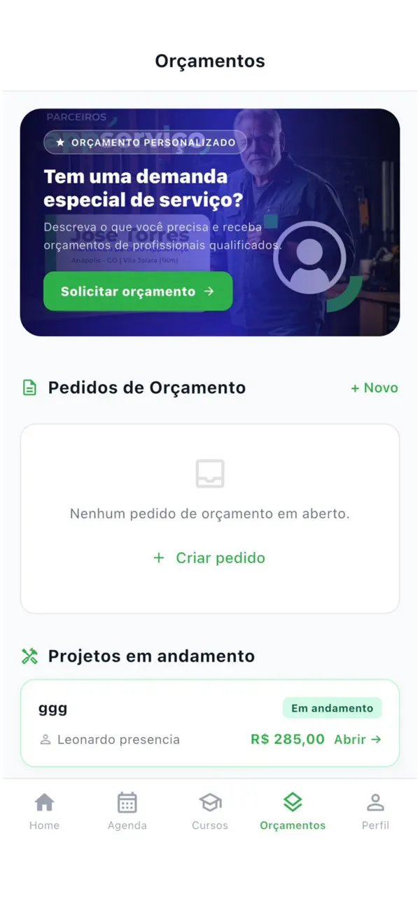 Screenshot #2 pour App Serviço