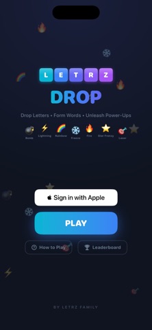 LetrzDrop iPhone screenshot