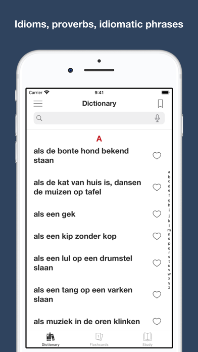 Screenshot #1 pour Dutch Idioms and Proverbs