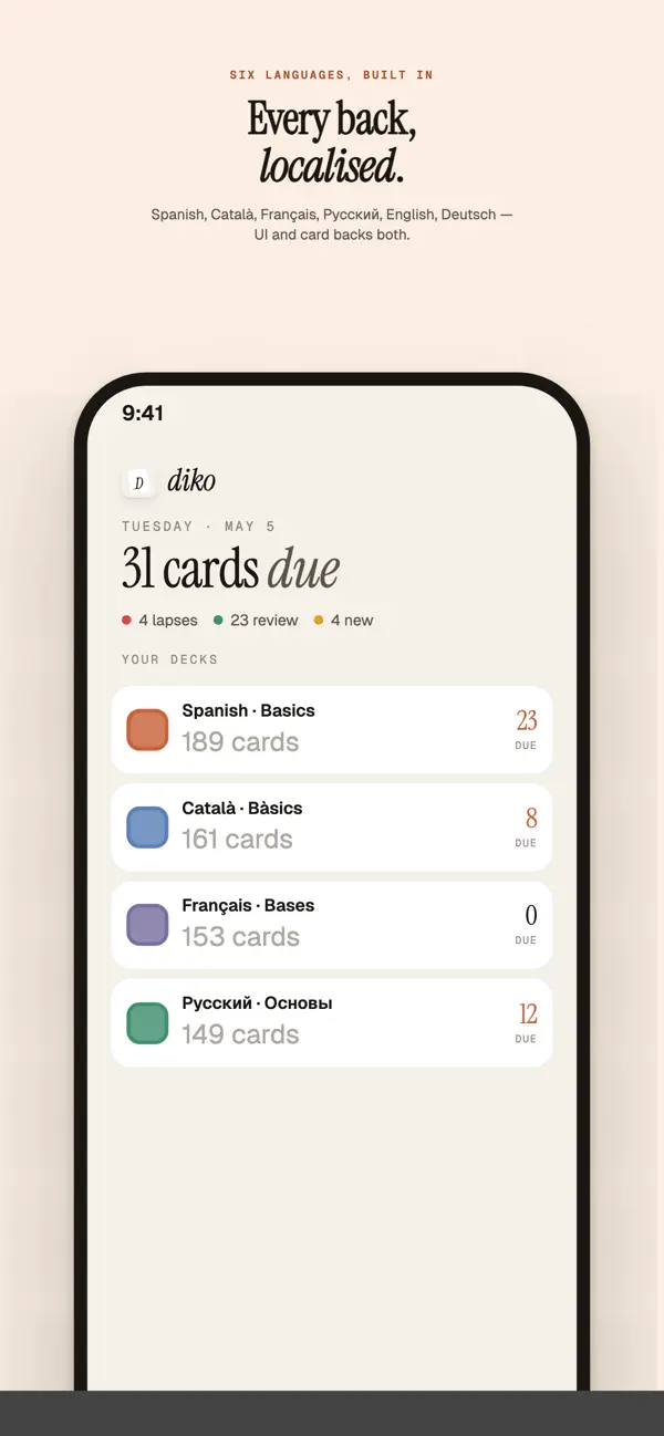 Screenshot #3 pour Diko - Your cards, you way