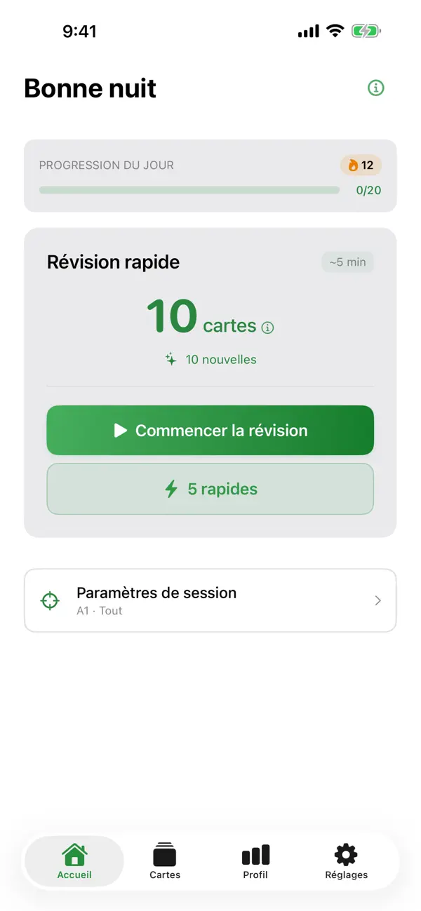 Screenshot #1 pour Apprendre Russe: Quiz & Mots