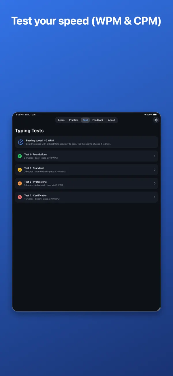 Tertiary SpeedTyping screenshot 3