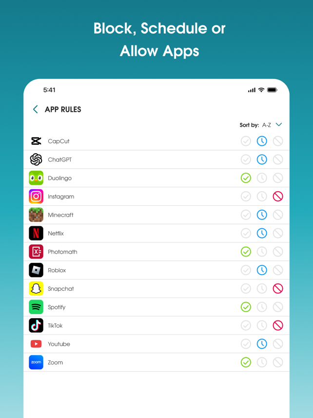 Parental Control App - OurPact Screenshot
