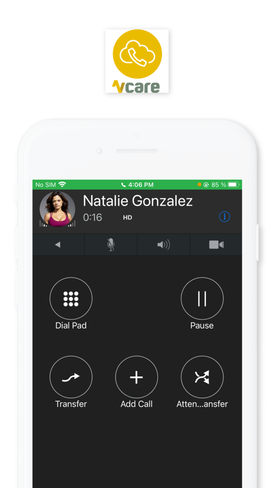 #4. Vcare Softphone (iOS) 由: Vtel telecom BV